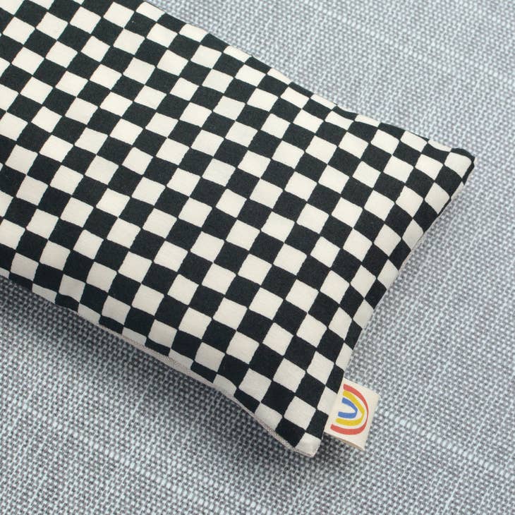 Weighted Eye Pillow in Checkerboard - Lavender Scented