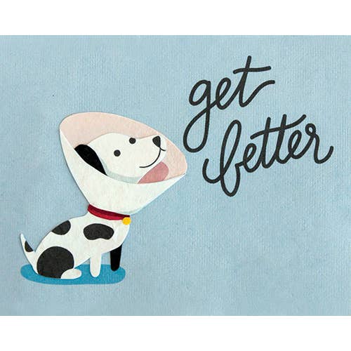 Get Better Dog Get Well Card