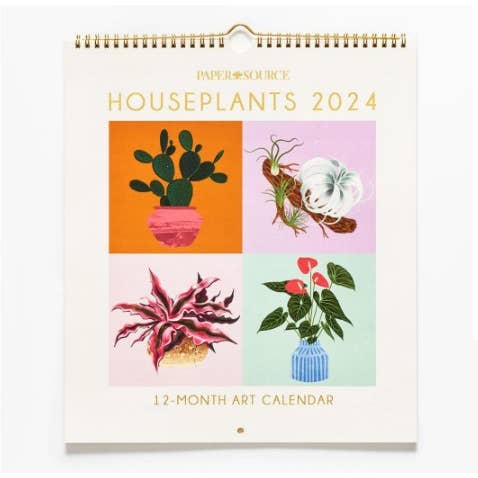 2024 Birth-Month Houseplants Wall Calendar