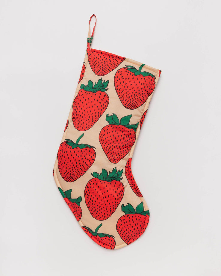 Strawberry Holiday Stocking