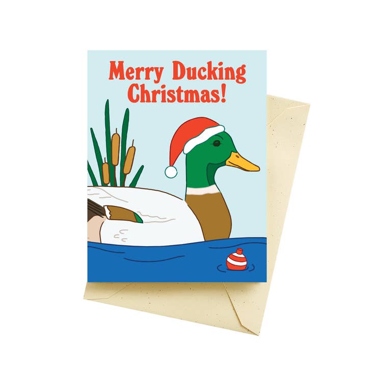 Ducking Xmas Holiday Card
