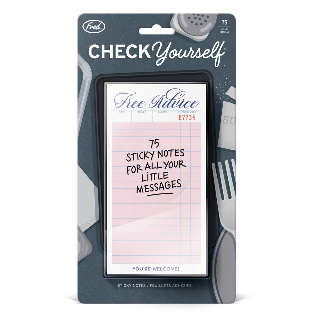 CHECK YOURSELF Guest Check Sticky Notes | Hartford Prints