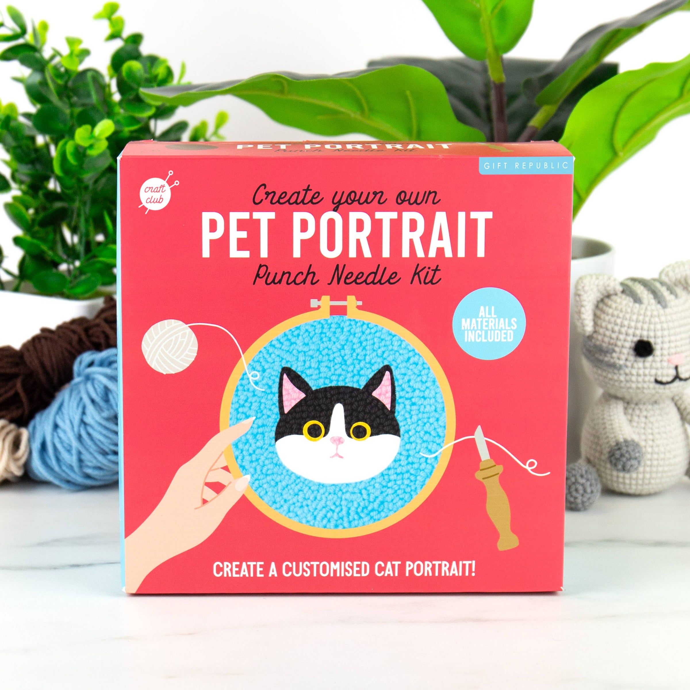 Pet Portaits - Cat Punch Needle | Hartford Prints