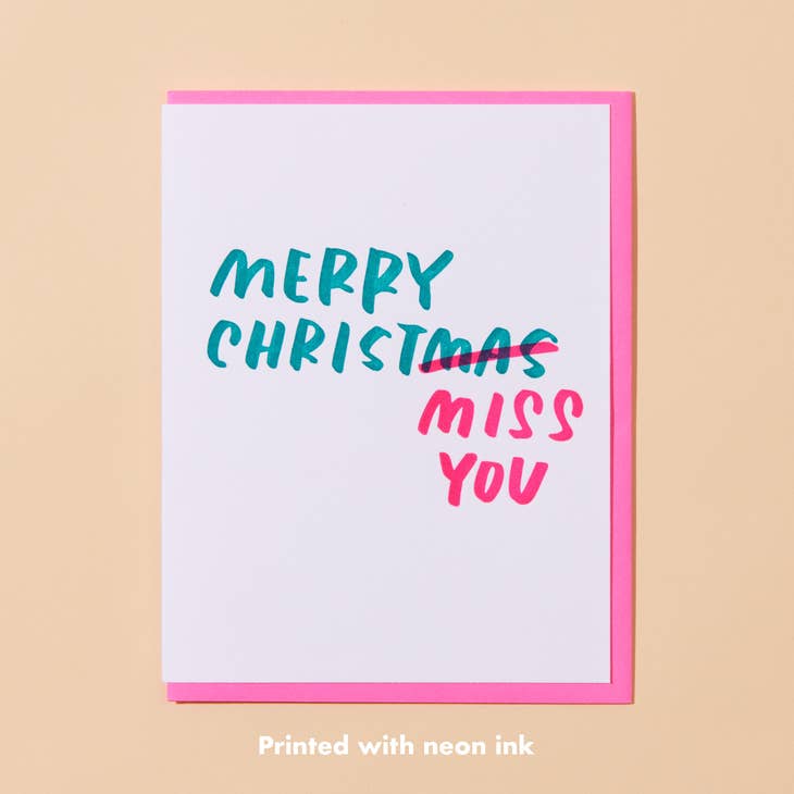 Christ-Miss You Christmas Card