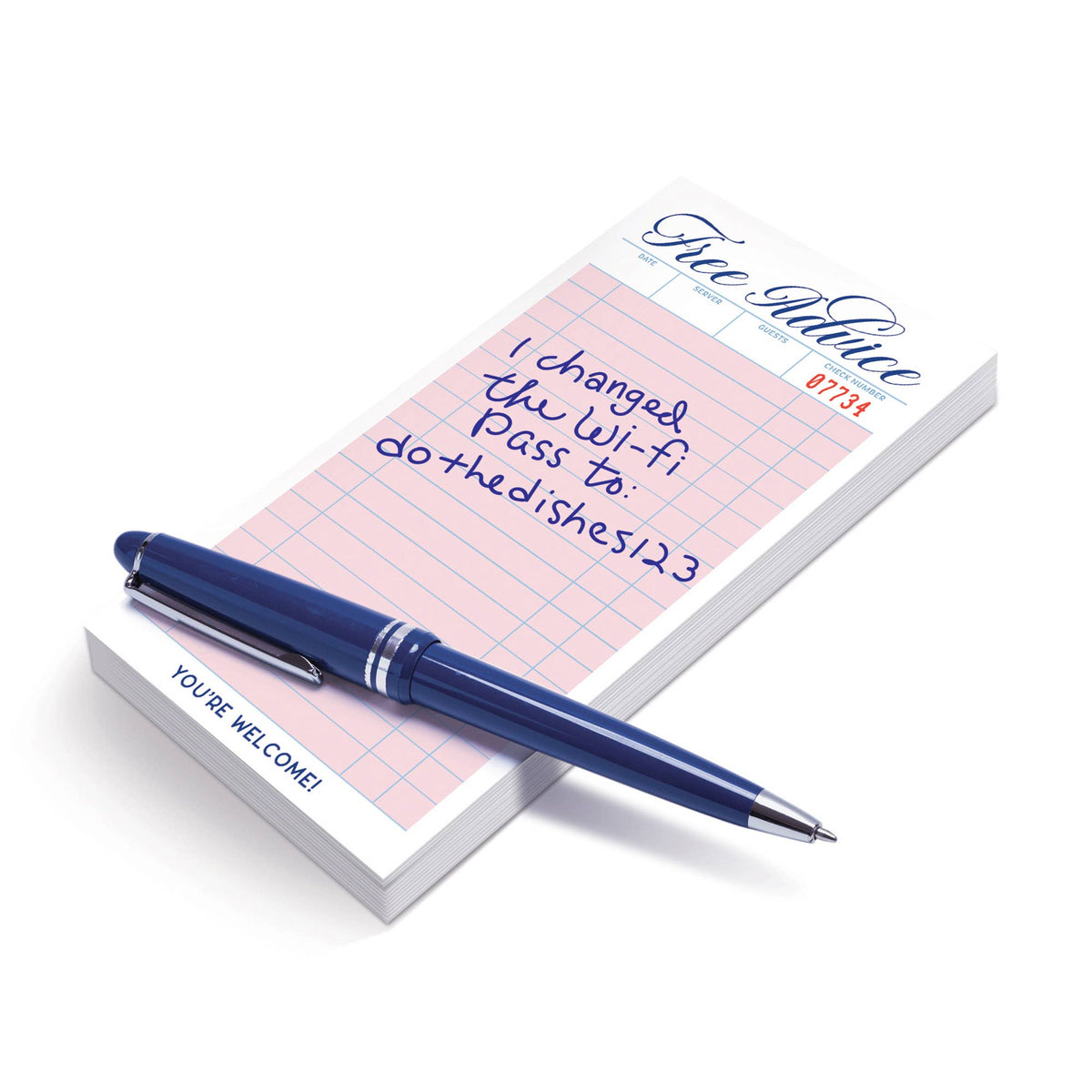 CHECK YOURSELF Guest Check Sticky Notes | Hartford Prints