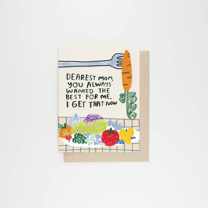 Eat Your Veggies - Mother's Day Card