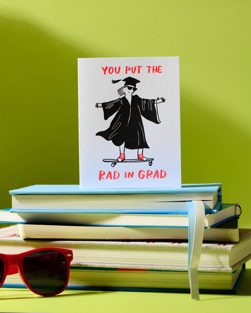 what to put on a grad card Cardstore Closing Letterpress Graduation CardRad in Grad