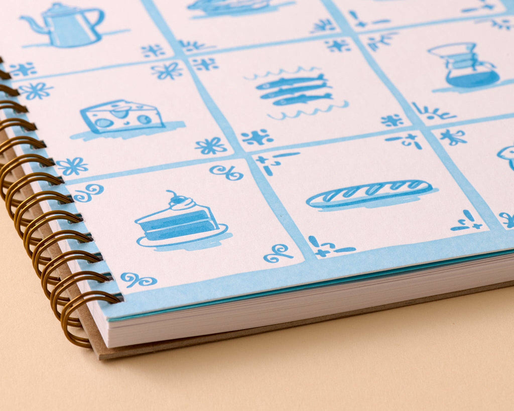Delft Tile Letterpress Notebook | Hartford Prints