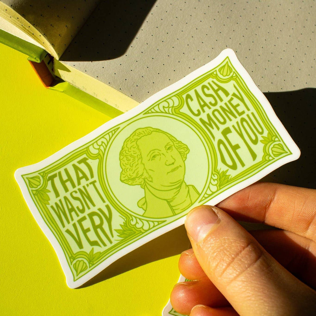 Cash Money Vinyl Sticker | Hartford Prints