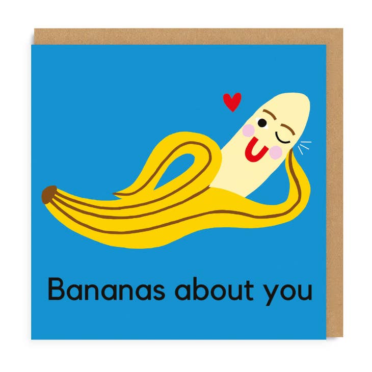 Bananas About You Greeting Card
