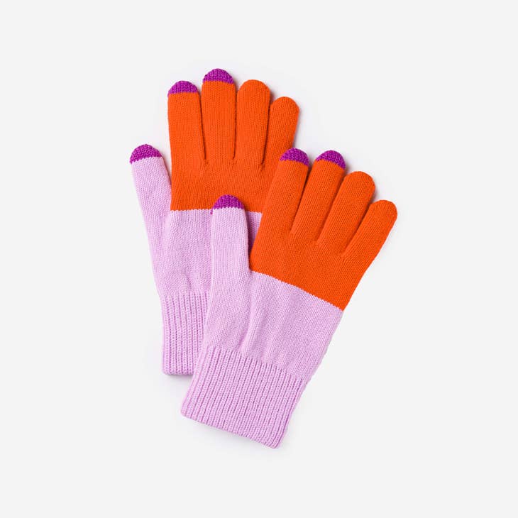 Poppy Lilac Knit Touchscreen Gloves