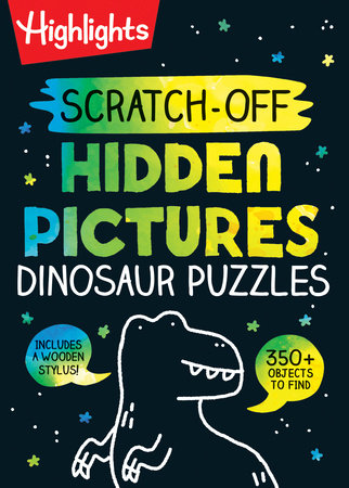Scratch-Off Hidden Pictures Dinosaur Puzzles Book