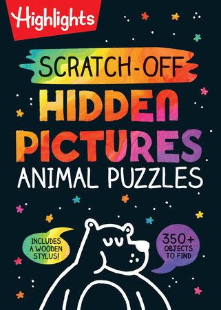 Scratch-Off Hidden Pictures Animal Puzzles Book
