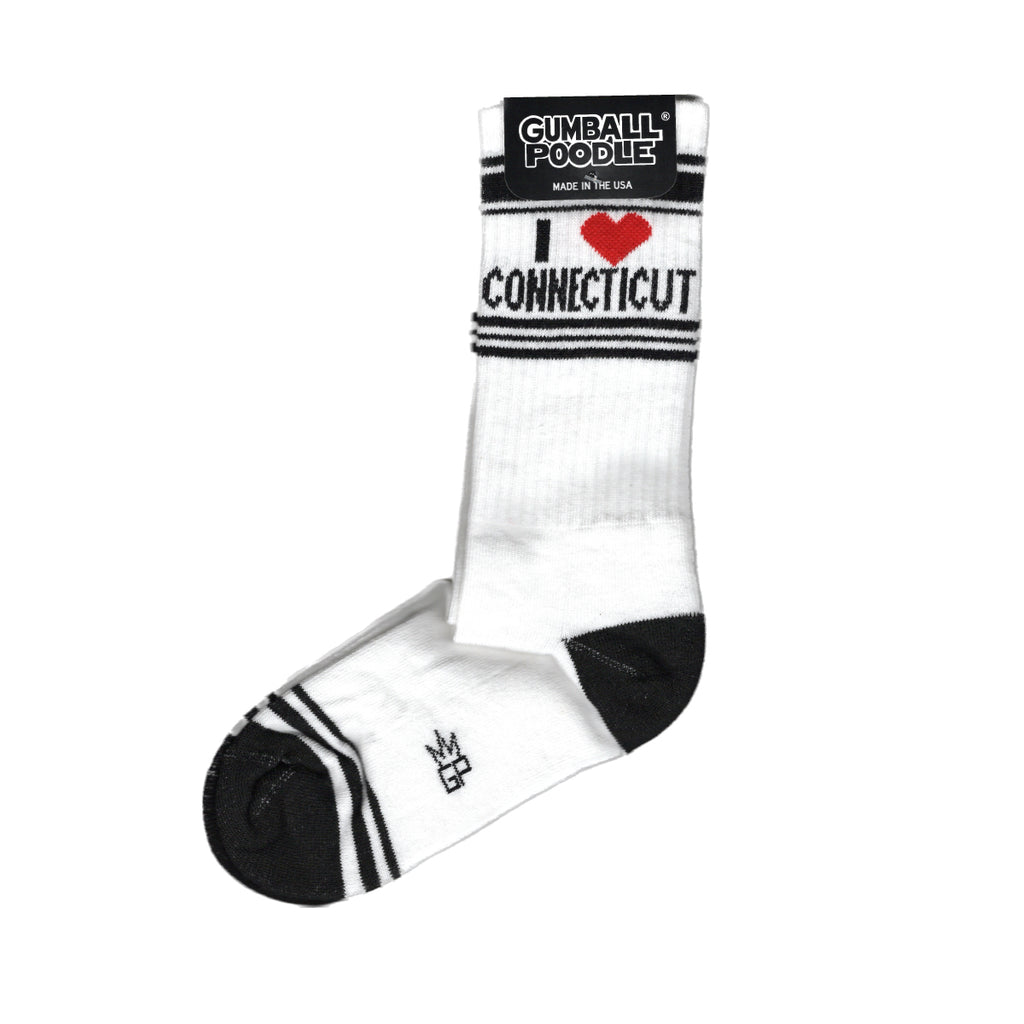 I ❤️ Connecticut Ribbed Gym Socks