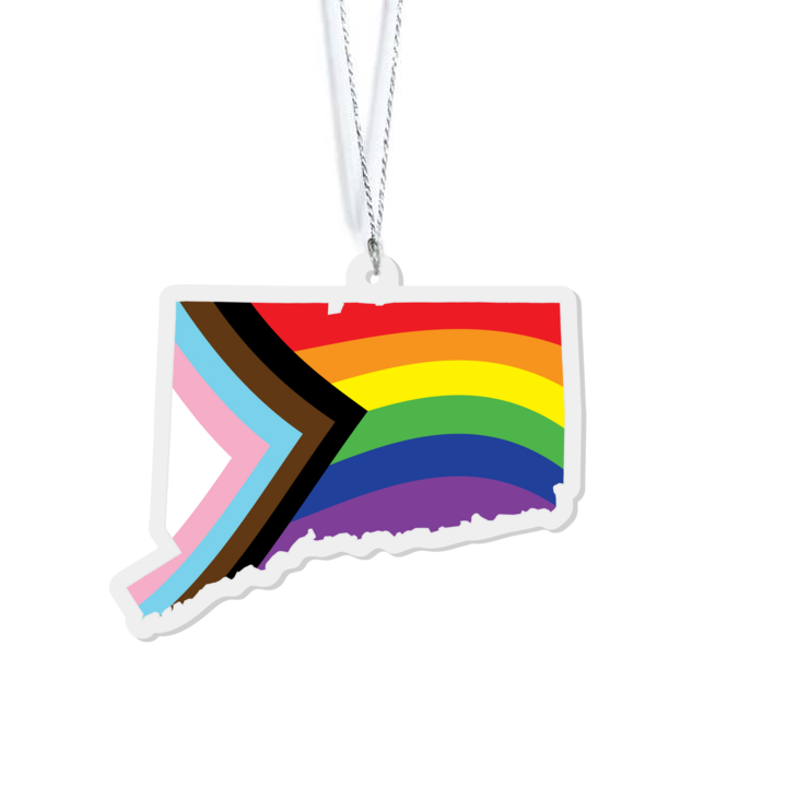 CT LGBTQIA Acrylic Ornament