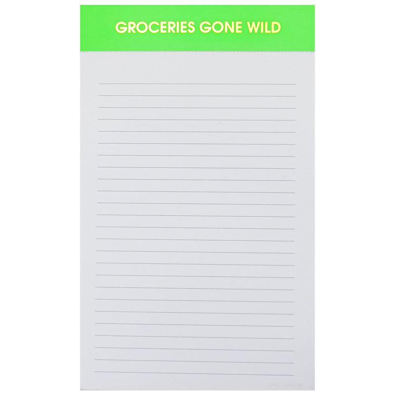 Groceries Gone Wild Notepad