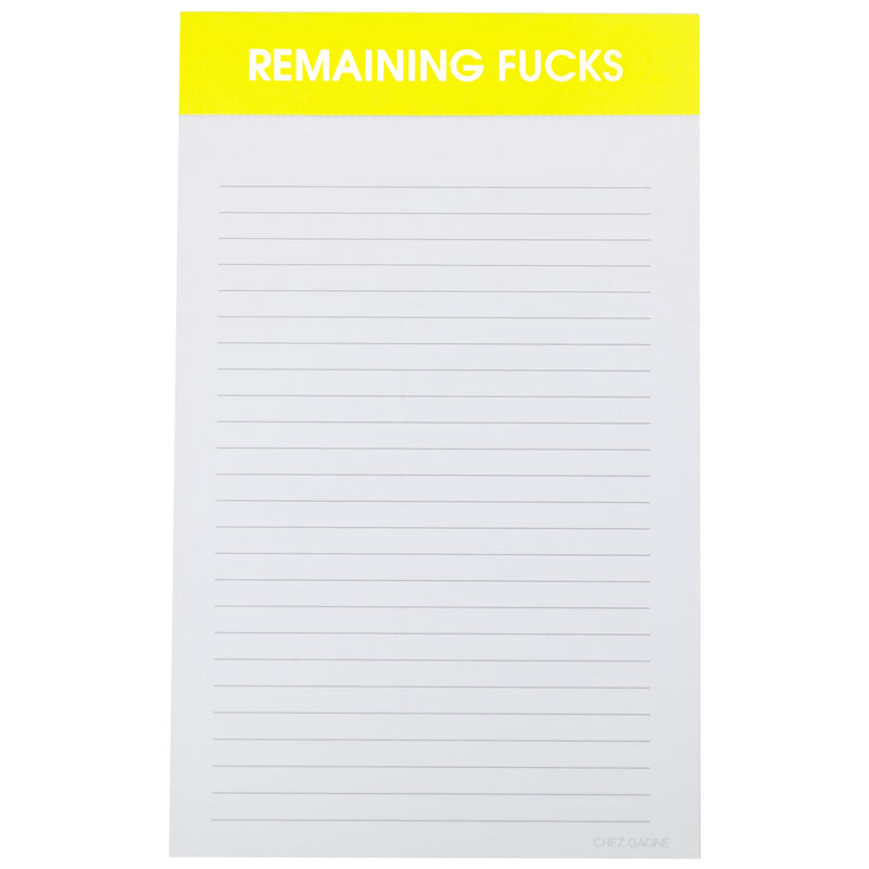 Remaining Fucks Notepad