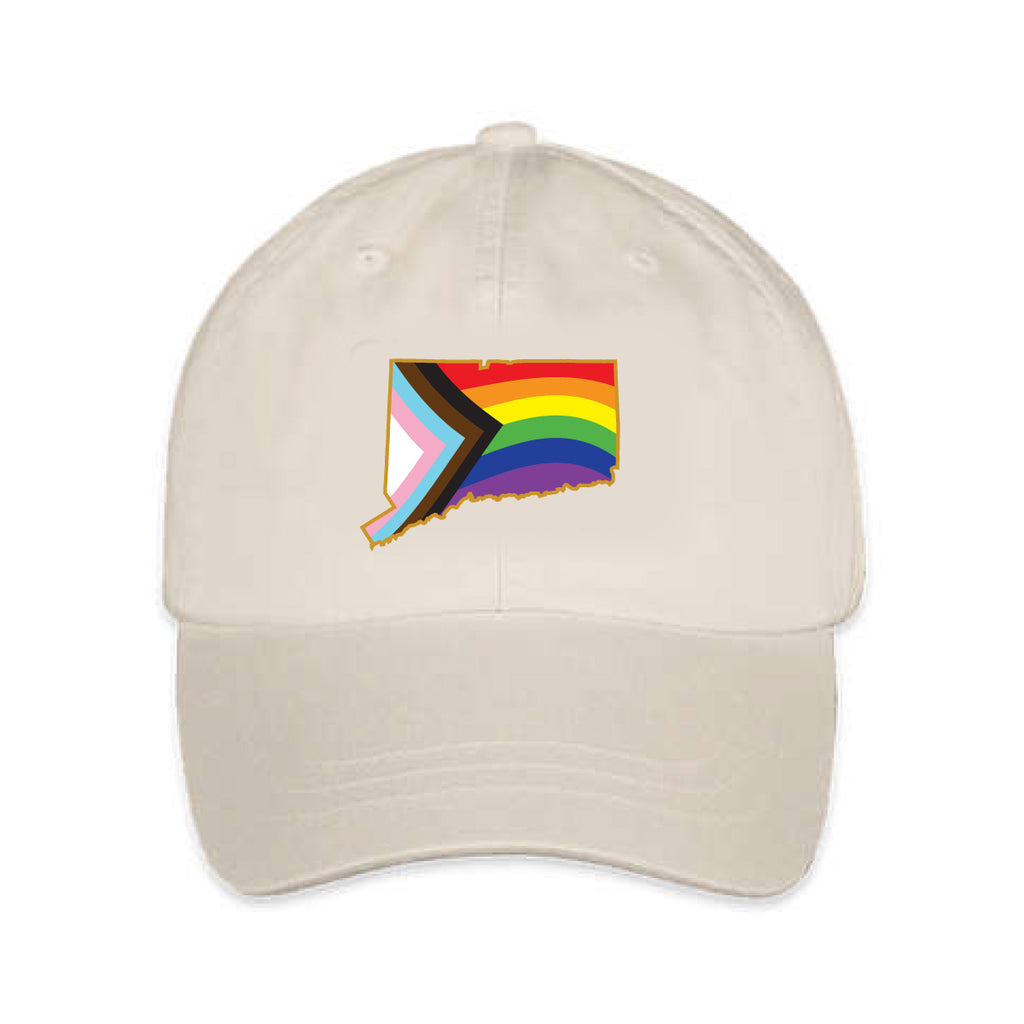 CT LGBTQIA Baseball Hat - Cream