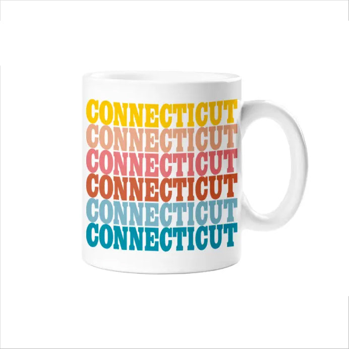 Retro Connecticut Mug