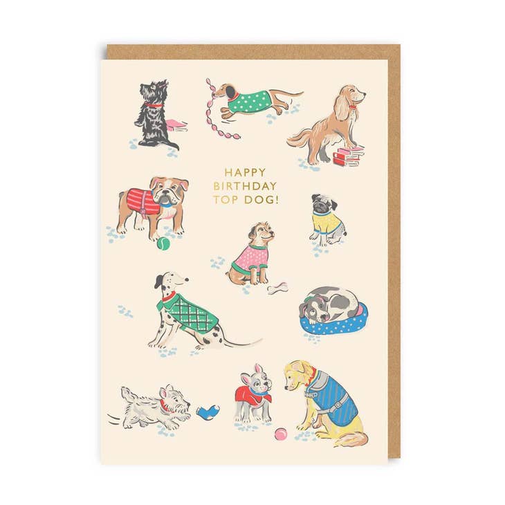 Happy Birthday Top Dog Card