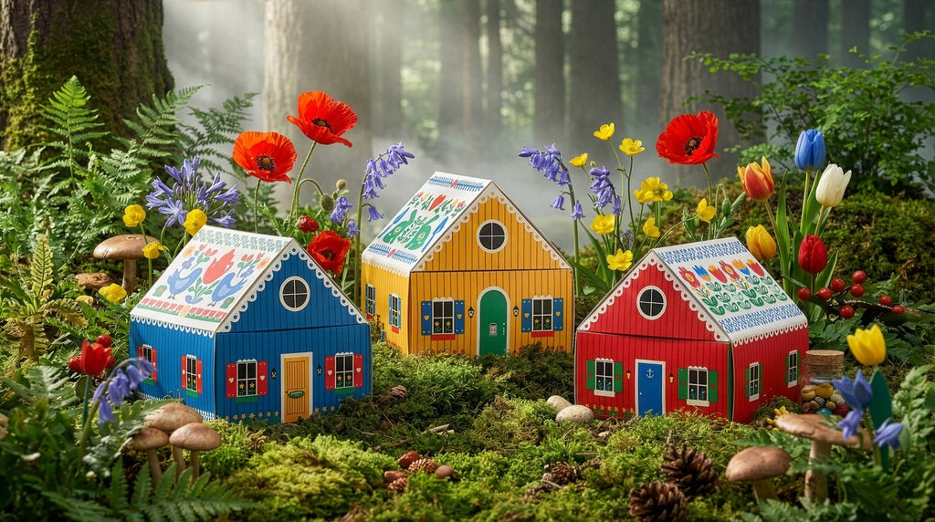 Swedish Dream® Tiny Living Blue Matchbox Cottage | Hartford Prints