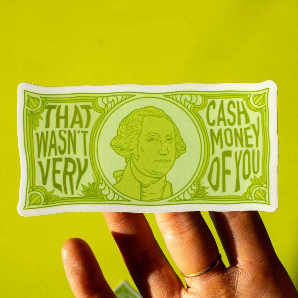 Cash Money Vinyl Sticker | Hartford Prints