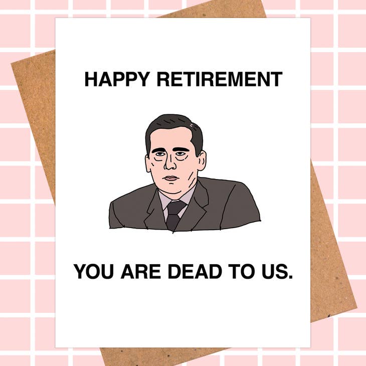 The Office Funny Retirement Card