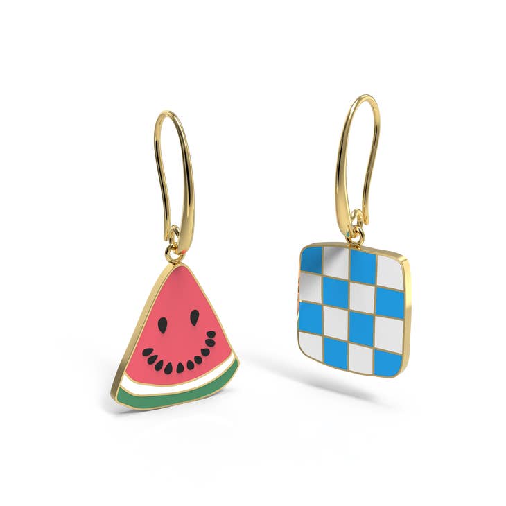 Watermelon Picnic Hanging Earrings
