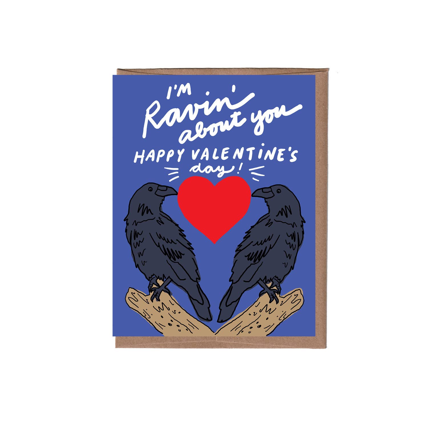 Raven Valentine's Day Card | Hartford Prints
