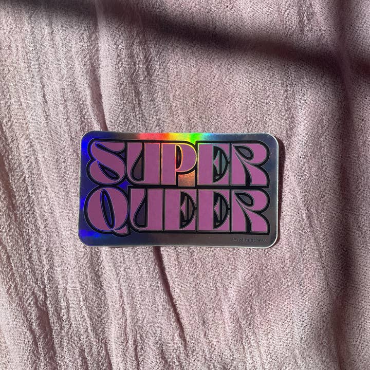 Super Queue Sticker Super Queer Sticker | Hartford Prints