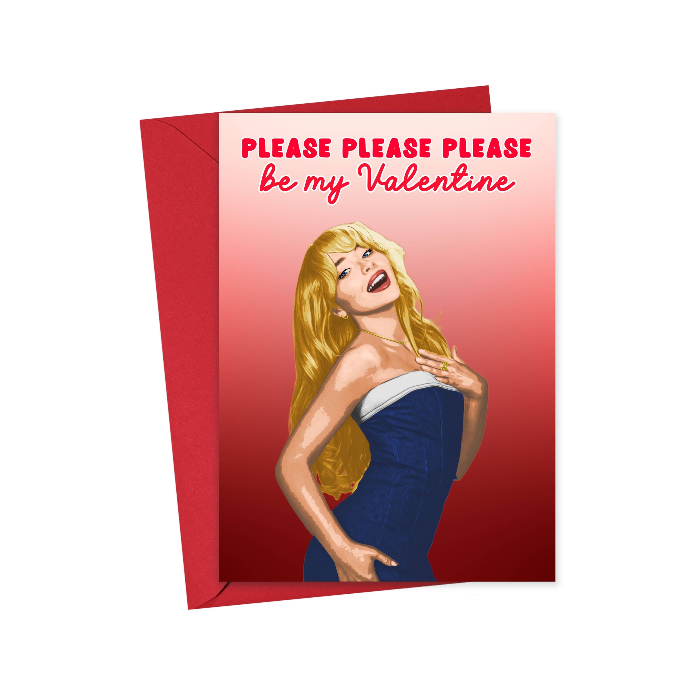 Sabrina Carpenter Please Valentine's Card