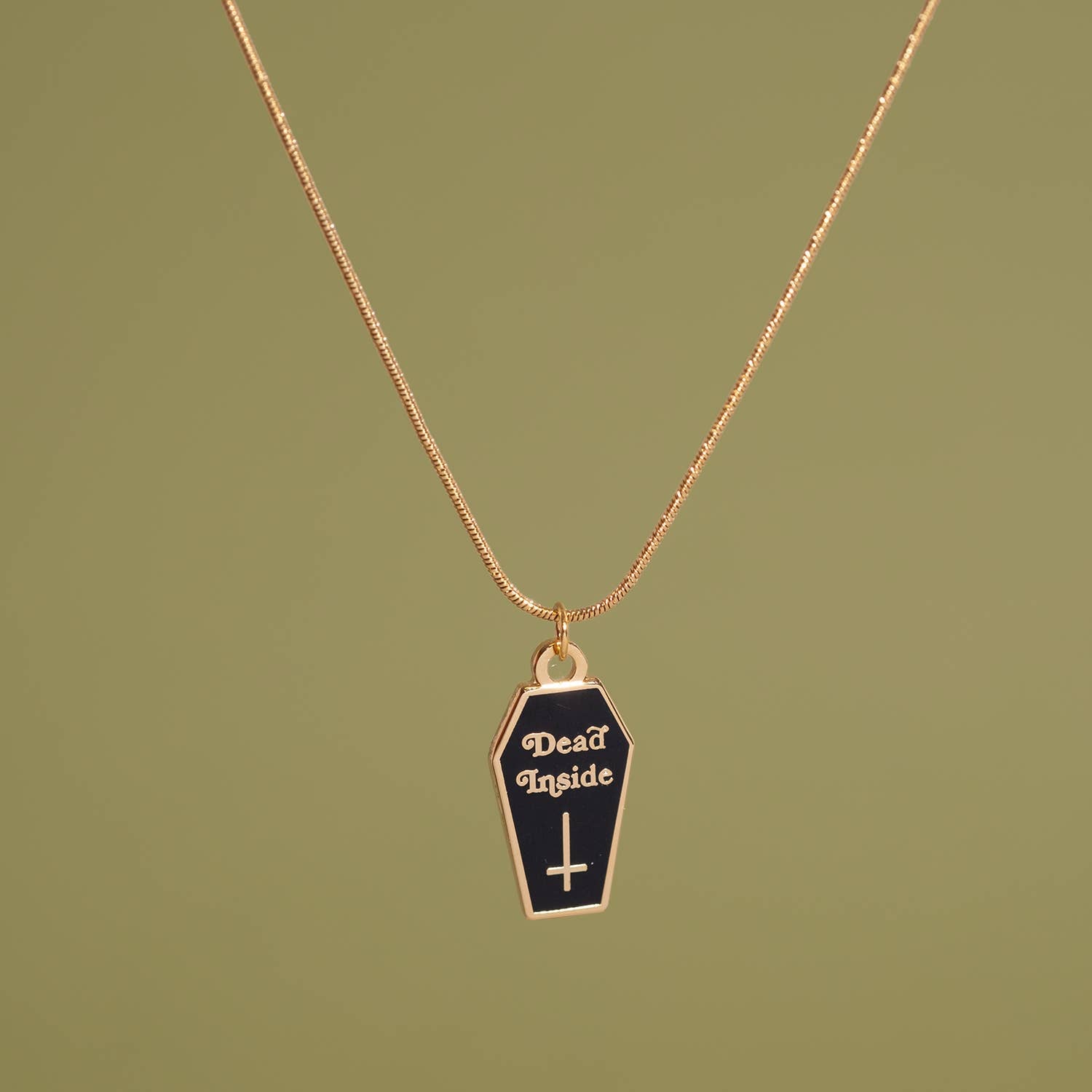 Dead Inside Coffin Necklace | Hartford Prints