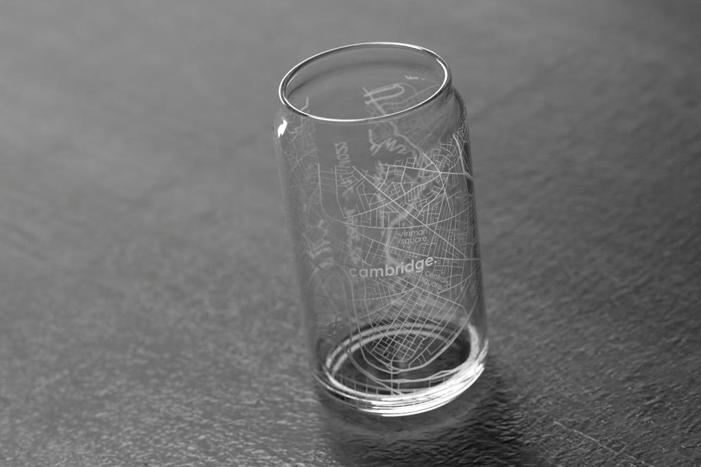 Hartford Map Can Glass