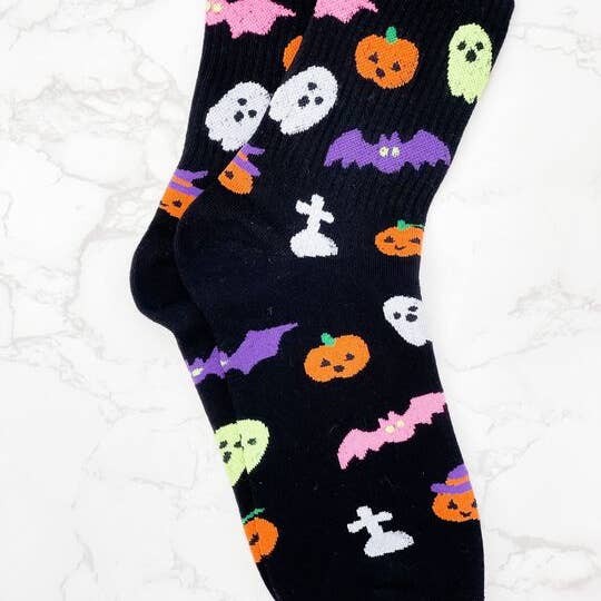 Halloween Icon Black Socks