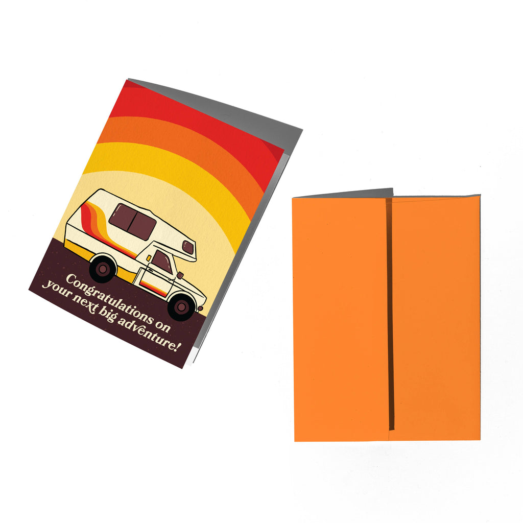 Noteboom Rv Congratulations Retro Camper Congratulations Card | Hartford Prints