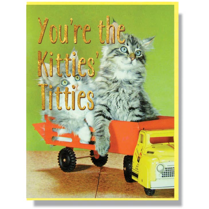 You're the Kitties' Titties Friendship Card