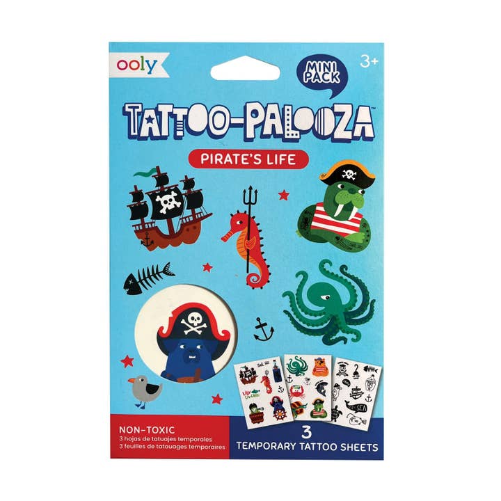 Mini Tattoo Palooza Temporary Tats -Pirate's Life