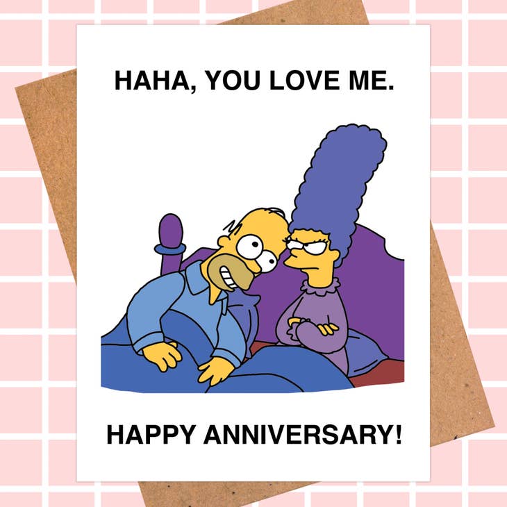 Simpsons Anniversary Card