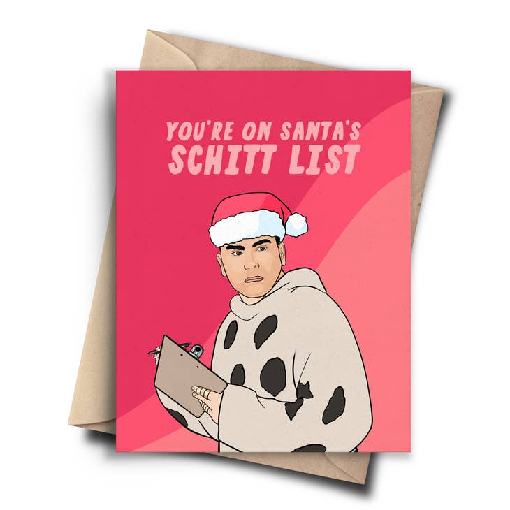 Schitt List Christmas Card