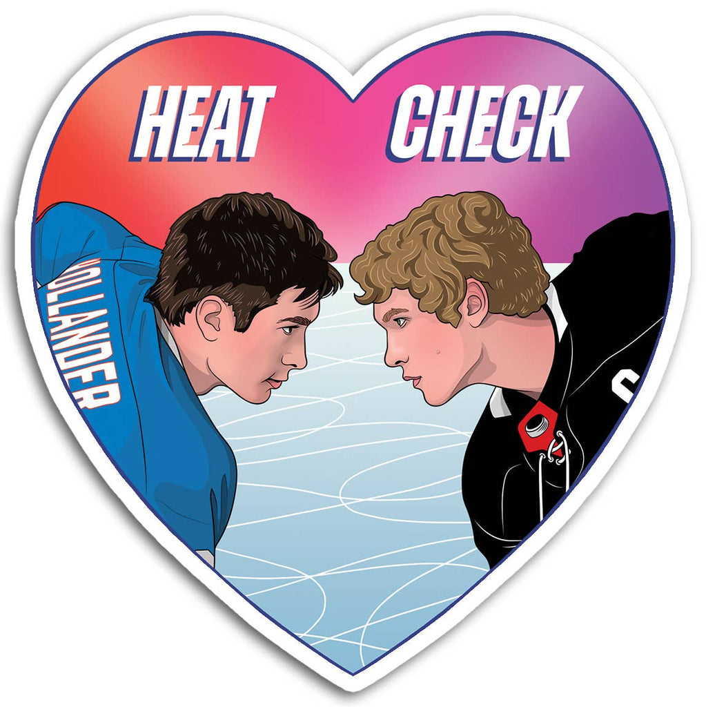 Heated Rivalry Heat Check Heart Sticker | Hartford Prints