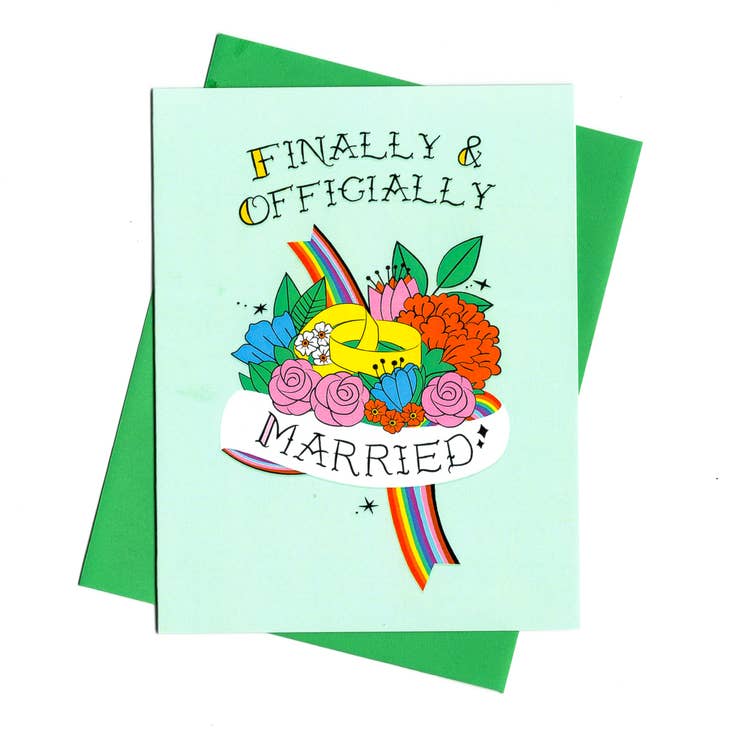 Finally & Officially Married Card