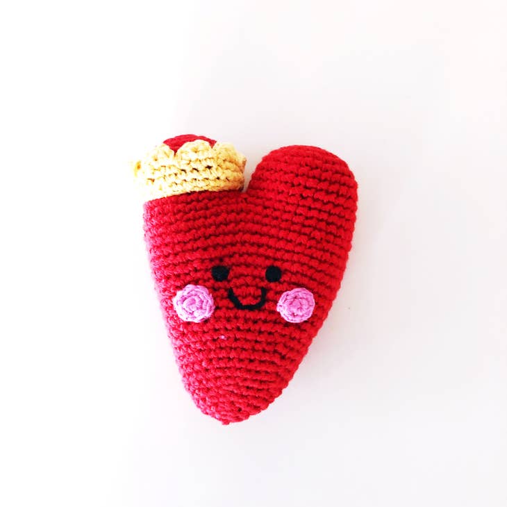 Plush Heart Baby Toy