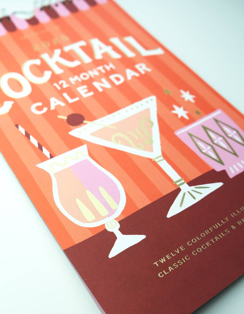 Cocktails 2025 Wall Calendar Hartford Prints