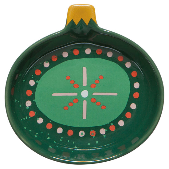 Green Ornament Pinch Bowl