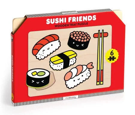 Sushi Friends, Wooden Tray Puzzle
