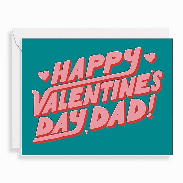 Wavy Dad Valentine's Day Card