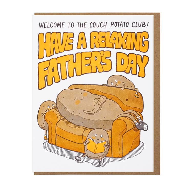 Couch Potato Father's Day Card