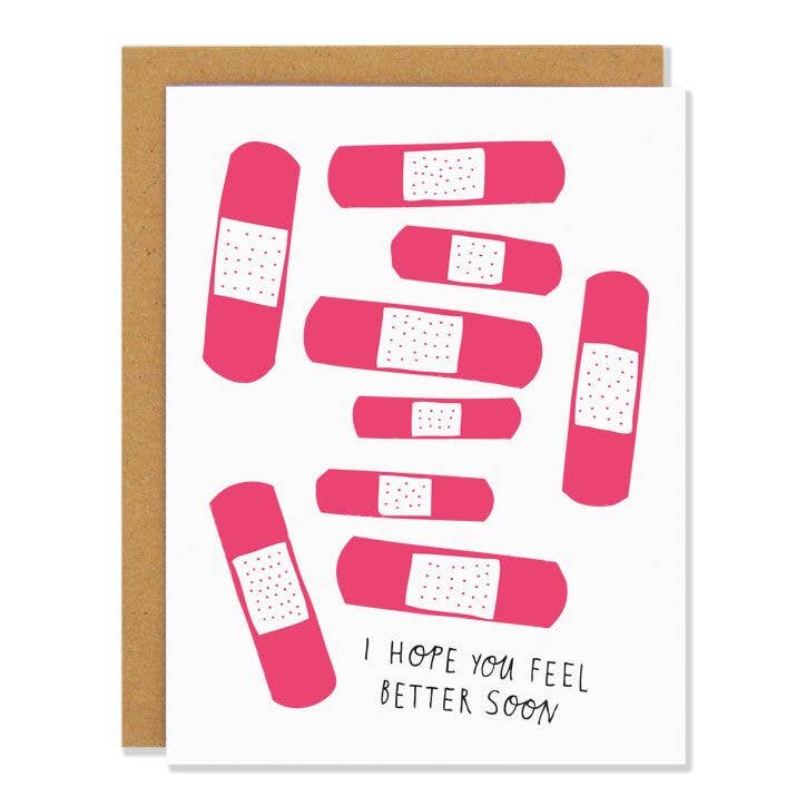 Bandages Get Well Card