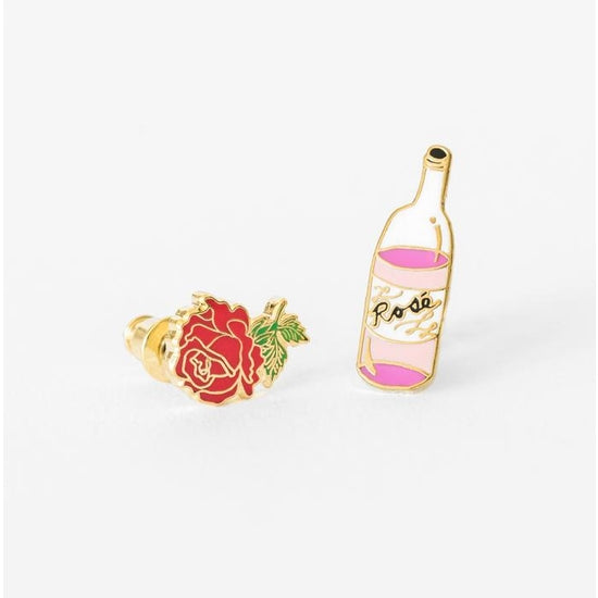 Rose and Rose Earrings