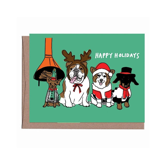 Vintage Dog Holiday Card